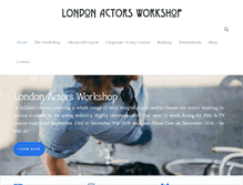 Tablet Screenshot of londonactorsworkshop.co.uk